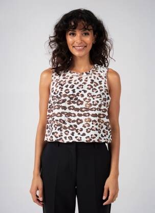 Top sans manche sans manche blanc MY COLLECTION femme