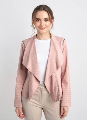 Veste casual coupe cintrée rose CHARMING GIRL femme