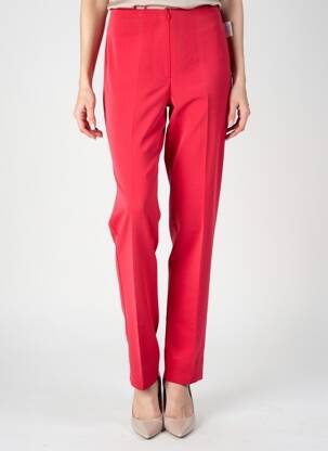 Pantalon droit stretch taille normale rouge PAS DE QUOI... femme