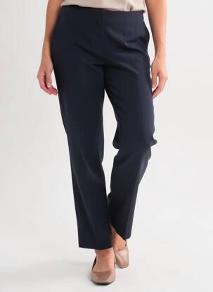 Pantalon droit stretch taille normale bleu PAS DE QUOI... femme