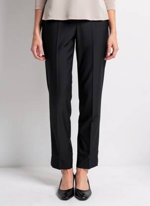Pantalon droit stretch taille normale noir PAS DE QUOI... femme