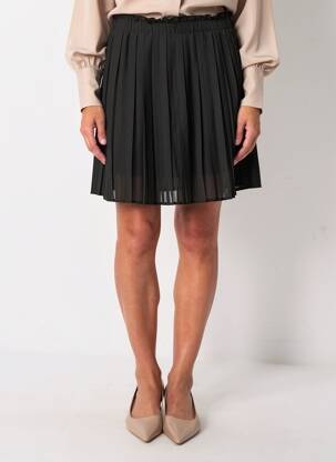 Jupe courte coupe droite noir VINTAGE DRESSING femme