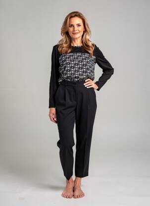 Top stretch manches longues noir PHILDAR femme