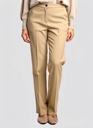 Pantalon slim stretch taille normale beige MARINA RINALDI femme