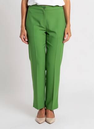 Pantalon droit stretch taille normale vert MARINA RINALDI femme