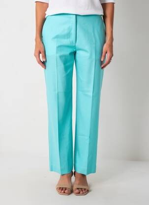 Pantalon droit taille élastique taille normale bleu MARINA RINALDI femme