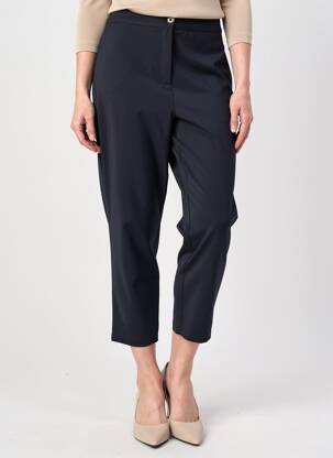 Pantalon 7/8 stretch taille normale bleu MARINA RINALDI femme