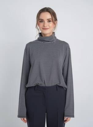 T-shirt manches longues manches longues bleu MARINA RINALDI femme