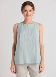 Top sans manche sans manche vert MARINA RINALDI femme