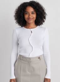 Top stretch manches longues blanc OPÉRA SPORT femme