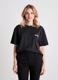 T-shirt coupe droite manches courtes noir OPÉRA SPORT femme