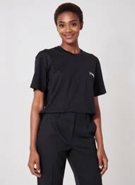 T-shirt sérigraphie manches courtes noir OPÉRA SPORT femme