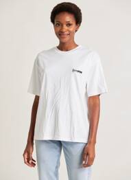 T-shirt sérigraphie manches courtes blanc OPÉRA SPORT femme