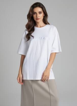 T-shirt coupe droite manches courtes blanc OPÉRA SPORT femme