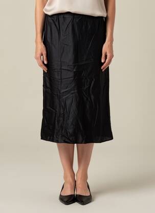 Jupe mi-longue taille normale noir OPÉRA SPORT femme