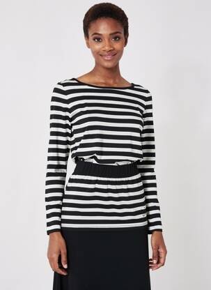 T-shirt manches longues manches longues noir BETTY BARCLAY femme