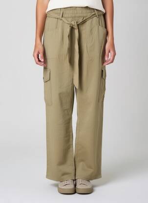 Pantalon cargo coupe droite taille normale vert GARCIA femme