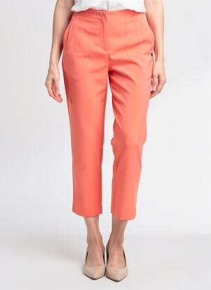 Pantalon 7/8 taille haute taille haute orange GARCIA femme