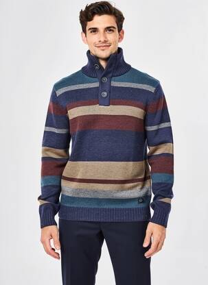 Pull stretch manches longues bleu PETROL INDUSTRIES homme