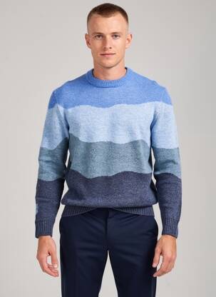 Pull stretch manches longues bleu PULL IN homme