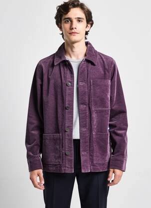 Veste casual fermeture boutonnée sur le devant violet HERO homme