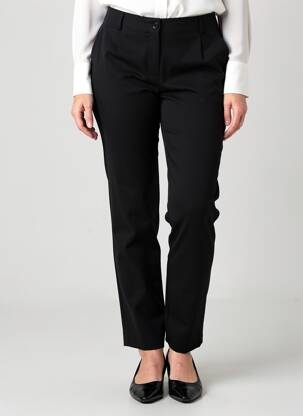 Pantalon slim taille haute taille haute noir LA FEE MARABOUTEE femme