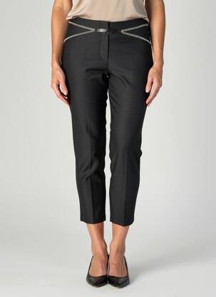Pantalon 7/8 taille haute taille haute noir LO! LES FILLES femme