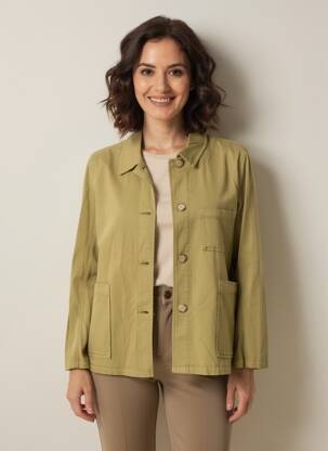 Veste casual coupe droite vert QUIET femme