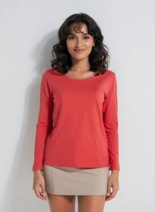 T-shirt manches longues manches longues rouge MELVIN femme