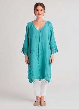 Robe de plage fermeture liens à nouer bleu O'NEILL femme
