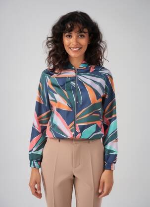 Blouson effet matière satinée bleu TIFFOSI femme