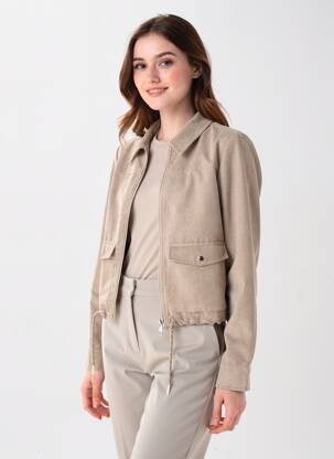 Veste casual coupe droite beige STREET ONE femme