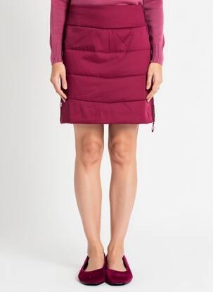 Jupe courte fermeture zip latéral rouge BLUTSGESCHWISTER femme