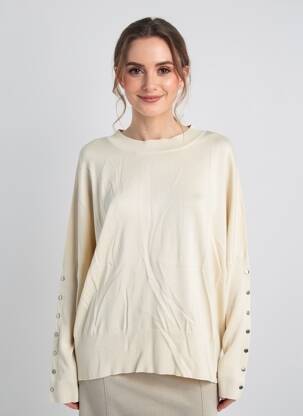 Pull stretch manches longues beige RINO & PELLE femme