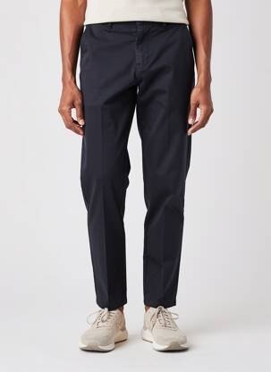 Pantalon chino fermeture zippée sous rabat boutonné taille normale noir FREEMAN T.PORTER femme