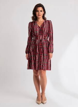 Robe courte manches longues manches longues noir LOLA ESPELETA femme