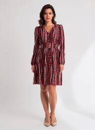 Robe courte manches longues manches longues noir LOLA ESPELETA femme