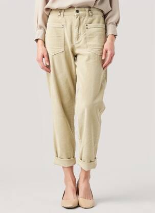 Pantalon 7/8 stretch taille normale beige FREEMAN T.PORTER femme