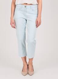 Pantacourt stretch taille normale bleu STARK femme