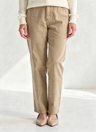 Jeans coupe slim stretch taille normale beige STARK femme