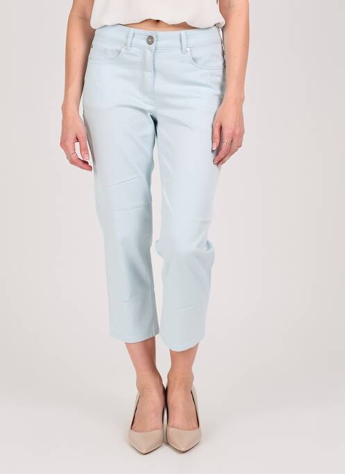 Pantacourt stretch taille normale bleu STARK femme