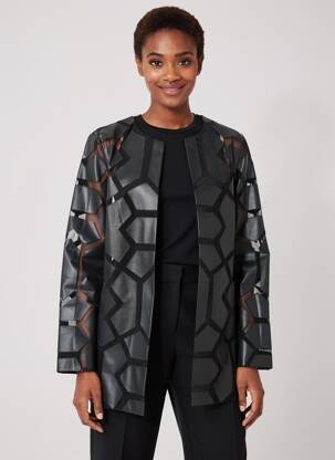 Veste chic poches noir JOSEPH RIBKOFF femme