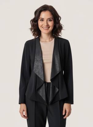 Veste casual coupe droite noir JOSEPH RIBKOFF femme