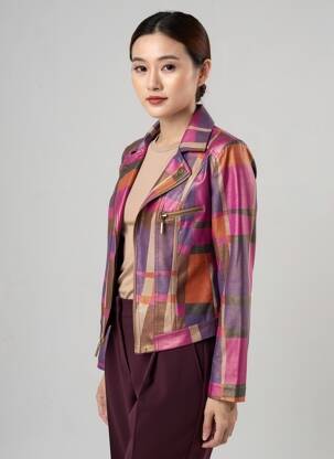 Blazer coupe cintrée violet JOSEPH RIBKOFF femme
