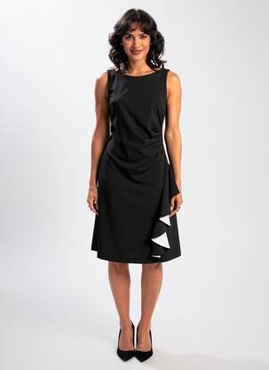 Robe mi-longue sans manche sans manche noir JOSEPH RIBKOFF femme