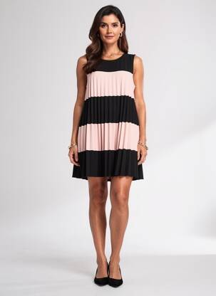 Robe courte sans manche sans manche noir JOSEPH RIBKOFF femme