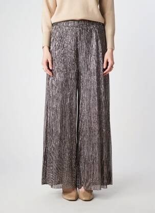 Pantalon large coupe fluide taille normale marron JOSEPH RIBKOFF femme