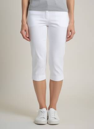 Corsaire tissage popeline taille normale blanc GERRY WEBER femme