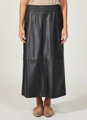 Jupe longue coupe droite noir GARDEUR femme