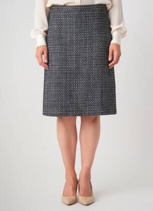 Jupe mi-longue taille à pinces bleu GERRY WEBER femme